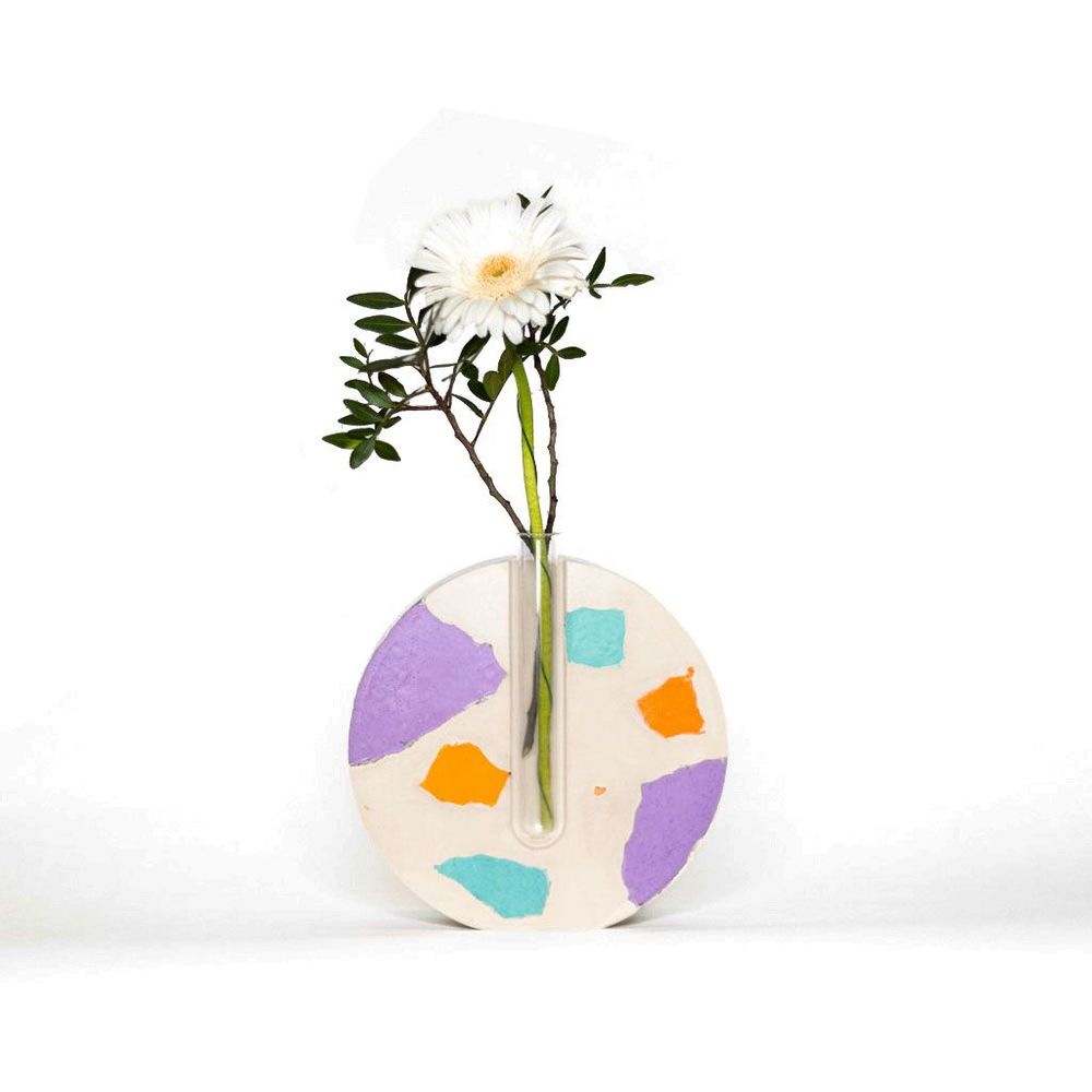 Vases - Soliflore en béton fragmenté - JUNNY