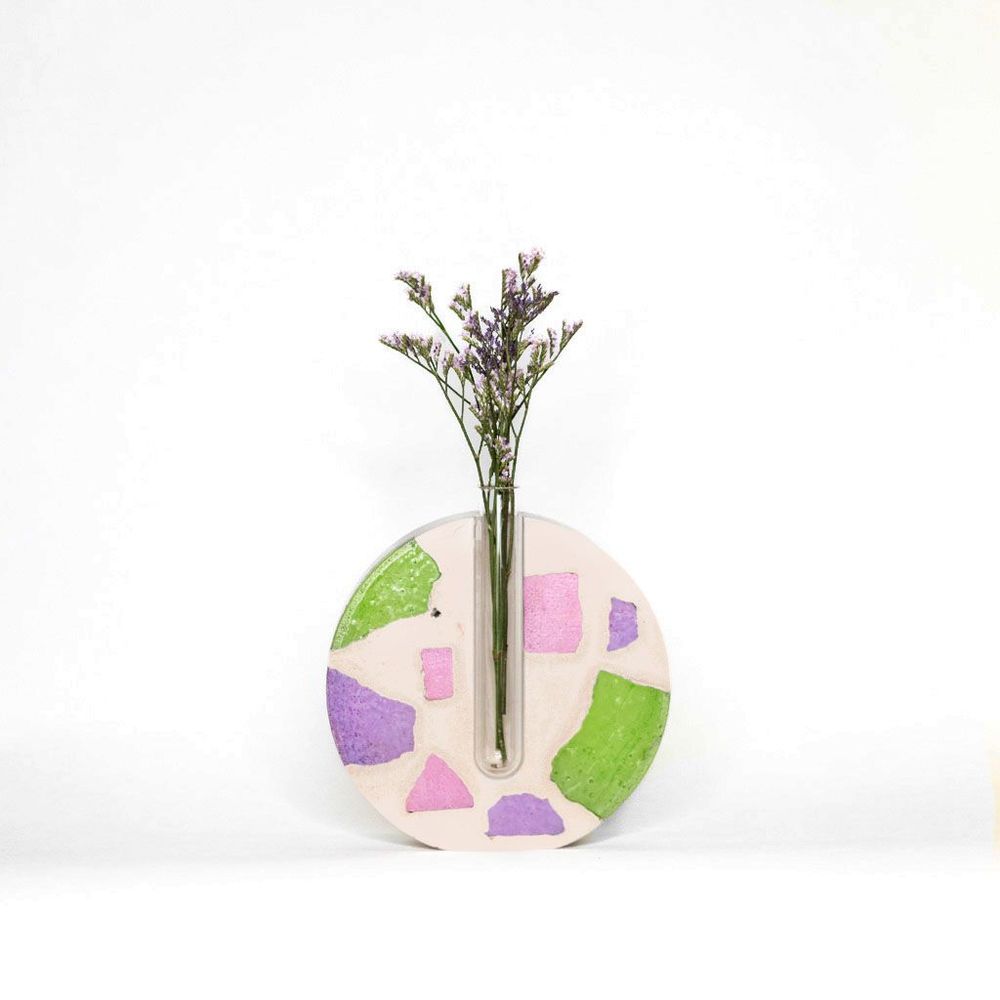 Vases - Soliflore en béton fragmenté - JUNNY