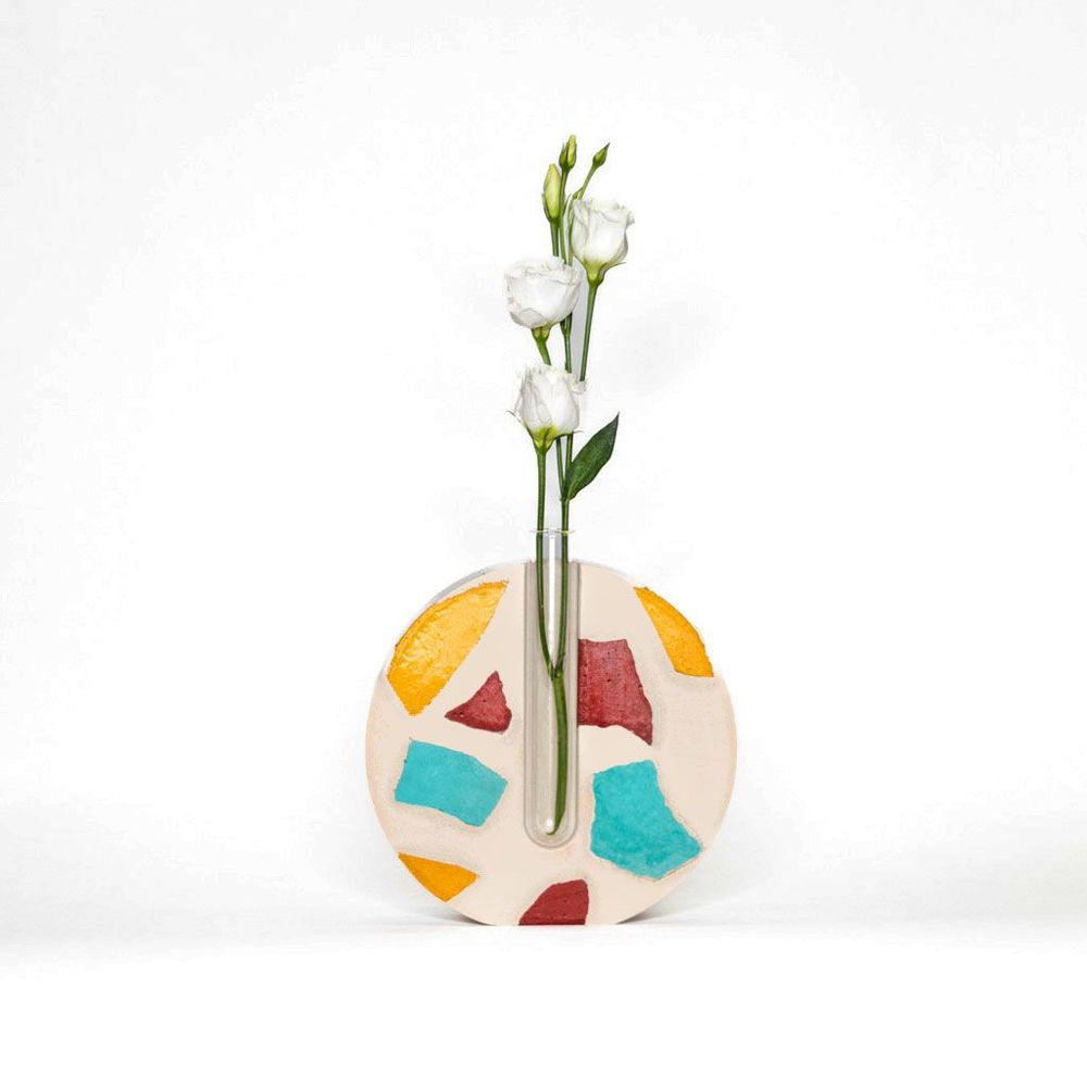 Vases - Soliflore en béton fragmenté - JUNNY