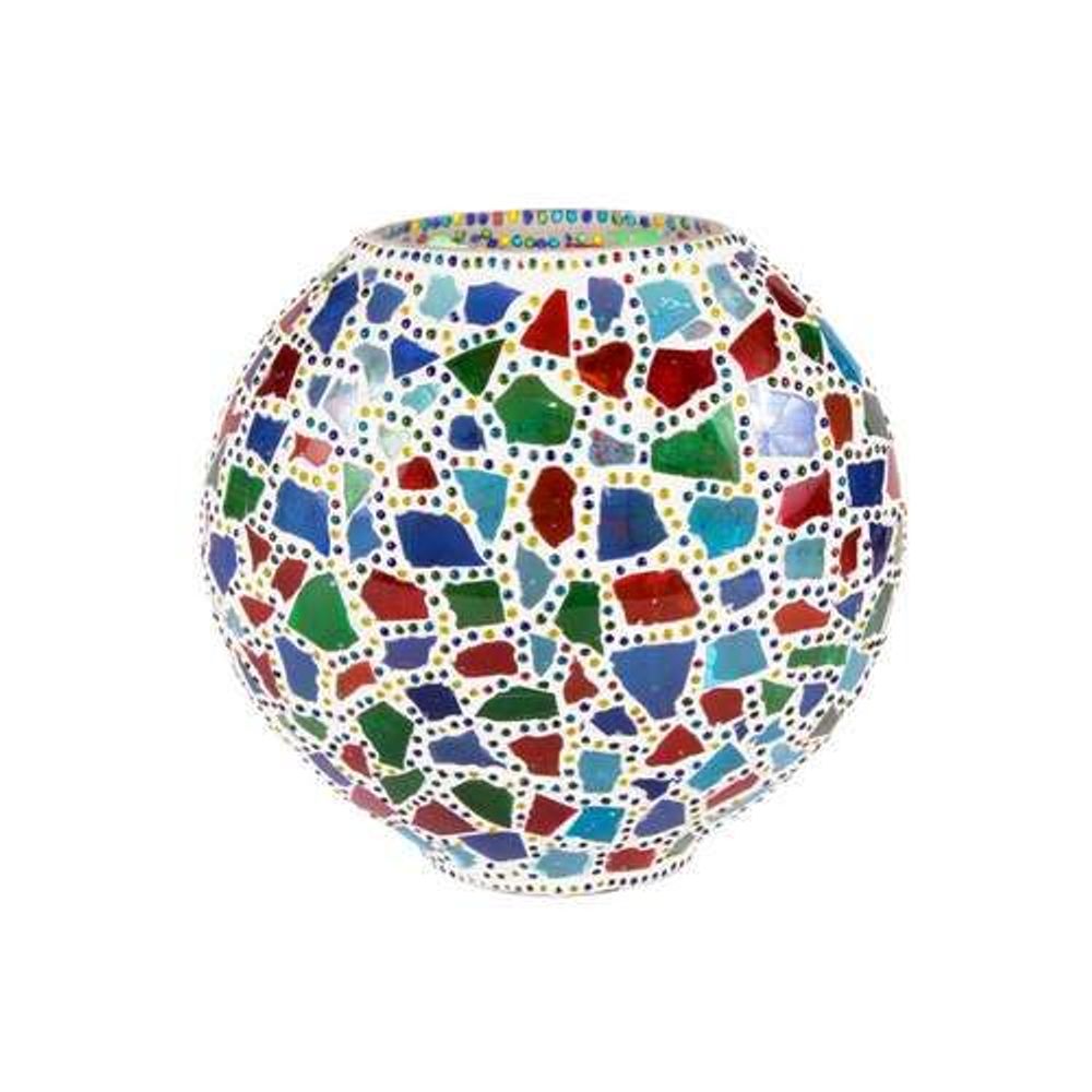 Table lamps - Harlequin big oval Handmade Lamp in mosaic glass h. 32 cm. - SOUL LIGHT EUROPE