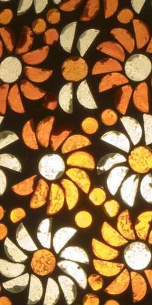 Table lamps - Orange blossom medium mashroom Handmade Lamp in mosaic glass h. 25 cm. - SOUL LIGHT EUROPE