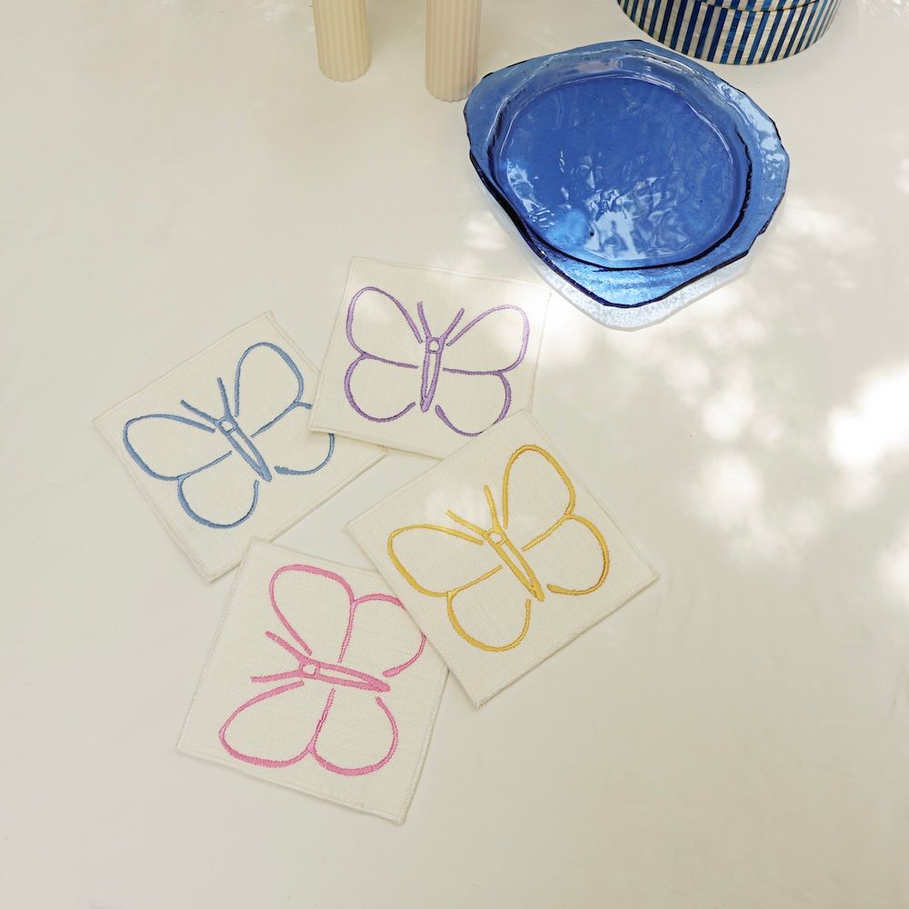 Napkins - Butterfly Coaster set of 2 - HYA CONCEPT STORE