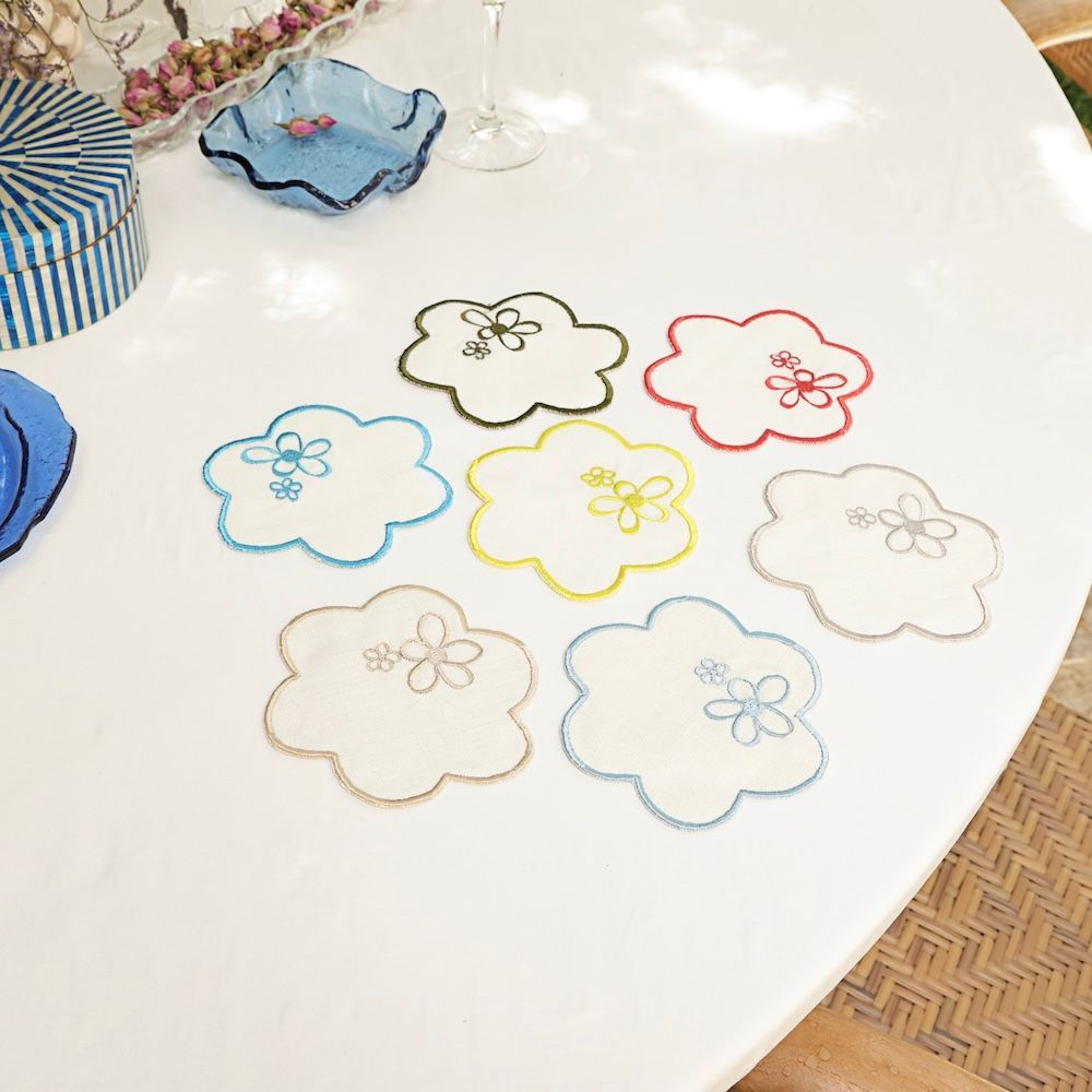Napkins - Flower Coaster set of 2 - HYA CONCEPT STORE