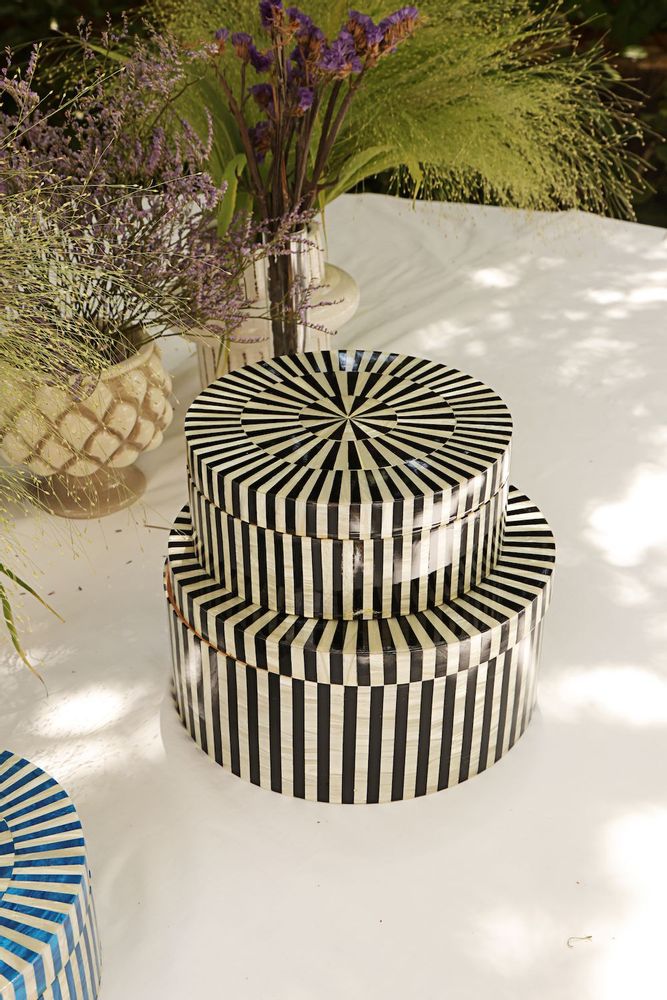 Coffrets et boîtes - Grande boîte en bois en nacre - HYA CONCEPT STORE