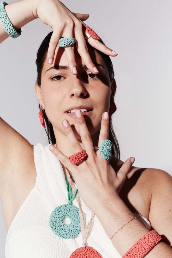 Bijoux - PORCELAN BAGUE CORAIL - CLAYMOSS