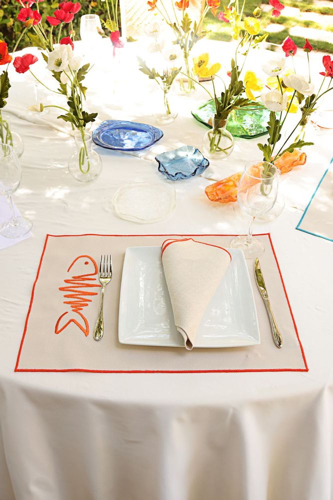 Napkins - Fish Napkin set of 2 - HYA CONCEPT STORE