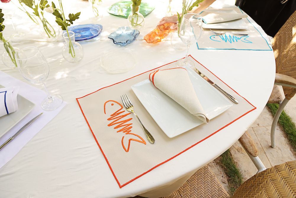 Napkins - Fish Napkin set of 2 - HYA CONCEPT STORE