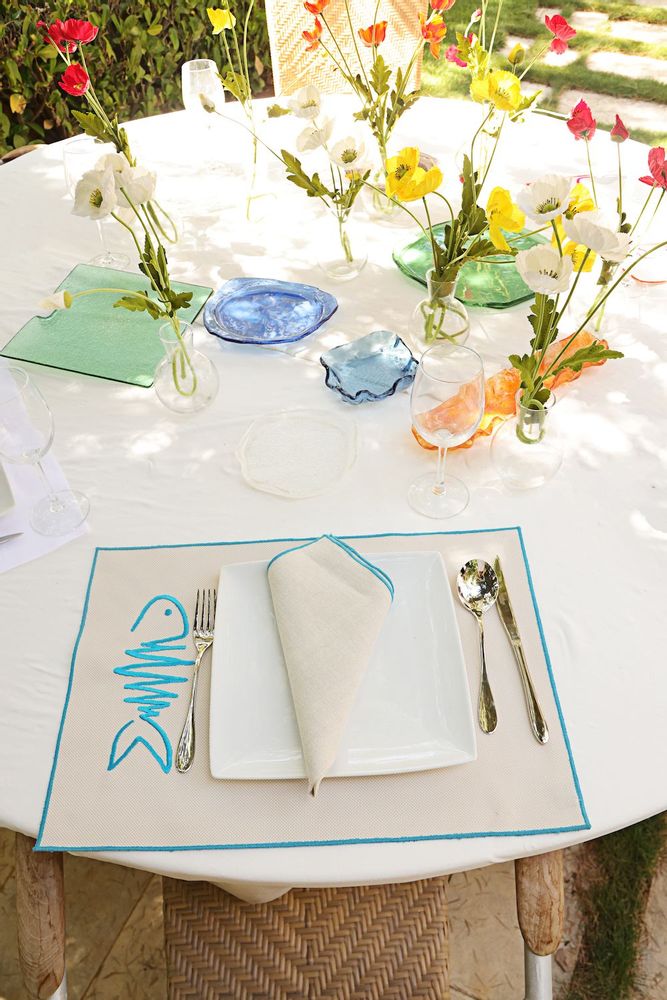 Napkins - Fish Napkin set of 2 - HYA CONCEPT STORE