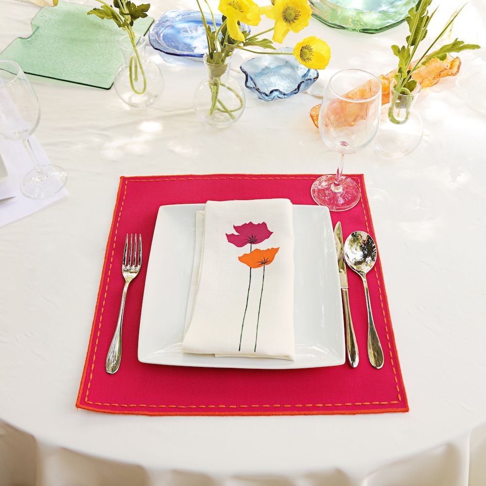 Placemats - Waterproof Hand Painted Placemat set of 2 - HYA CONCEPT STORE