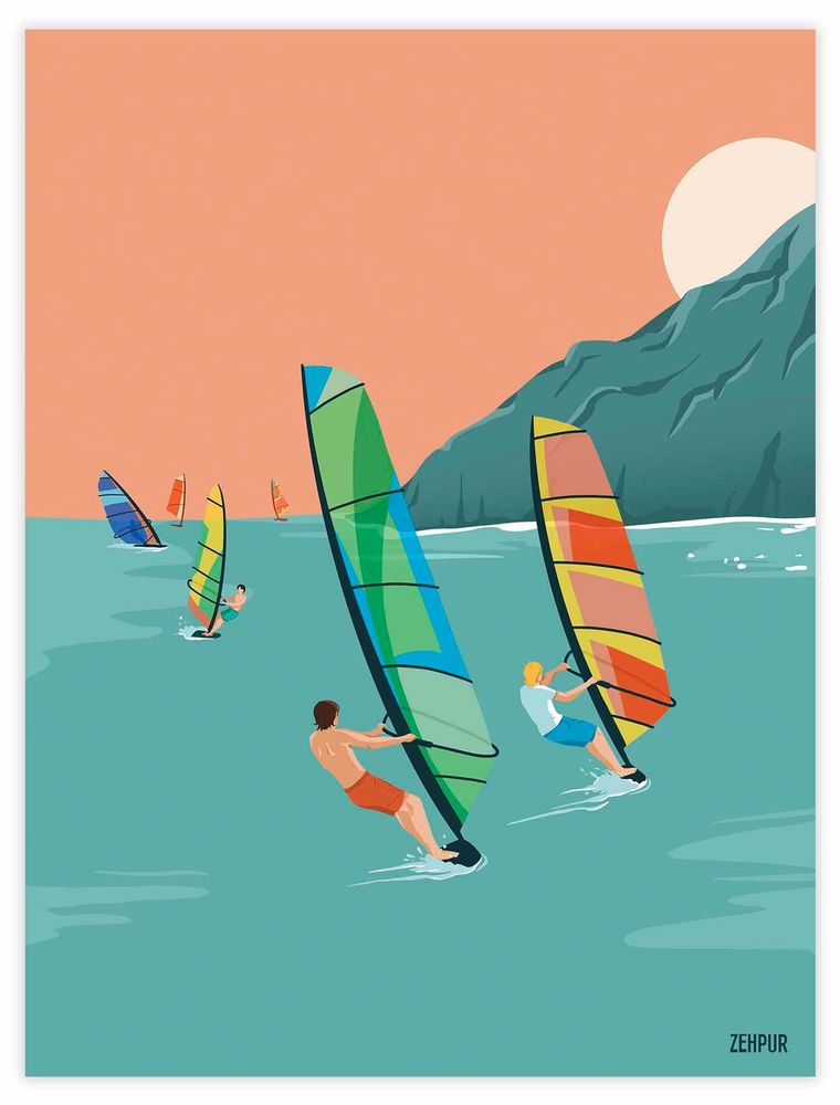 Affiches - Affiche windsurf | sport - ZEHPUR