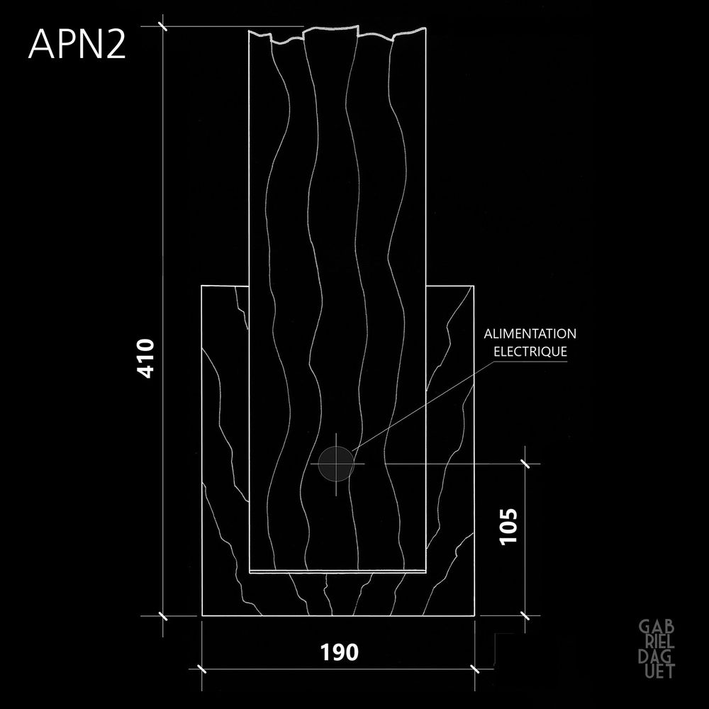 Wall lamps - APN2 wall lamp - GABRIEL DAGUET LUMINAIRES