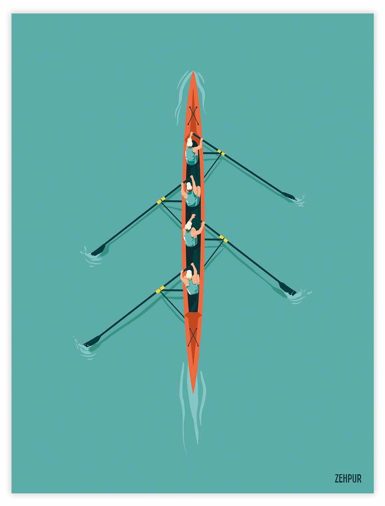 Poster - Rowing | sport poster - ZEHPUR