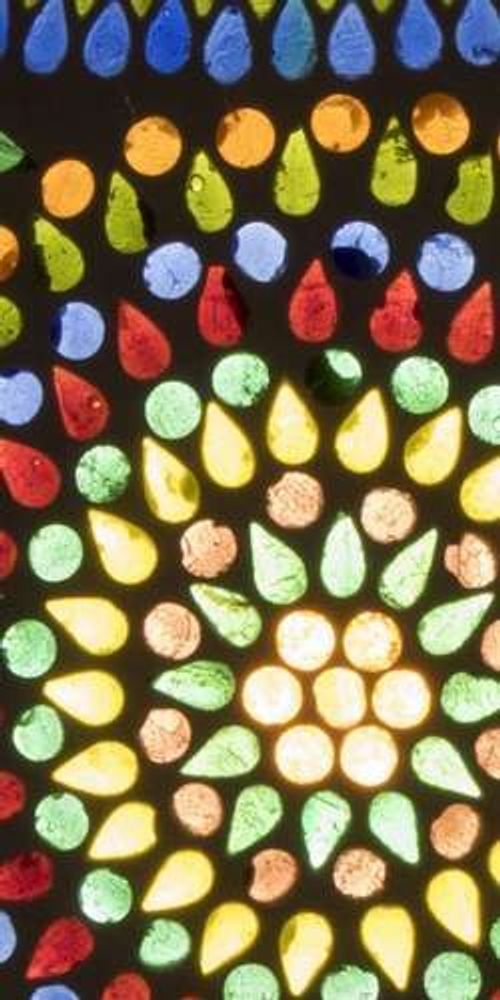 Table lamps - Color universe medium mashroom Handmade Lamp in mosaic glass h. 25 cm. - SOUL LIGHT EUROPE