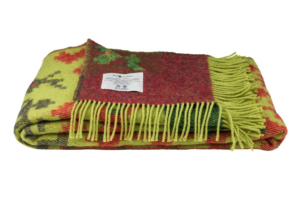 Plaids - FASTFOLK EVELINA&EWALD, WOOLBLANKET, 130x220cm - ÖJBRO VANTFABRIK
