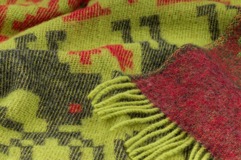 Plaids - FASTFOLK EVELINA&EWALD, WOOLBLANKET, 130x220cm - ÖJBRO VANTFABRIK