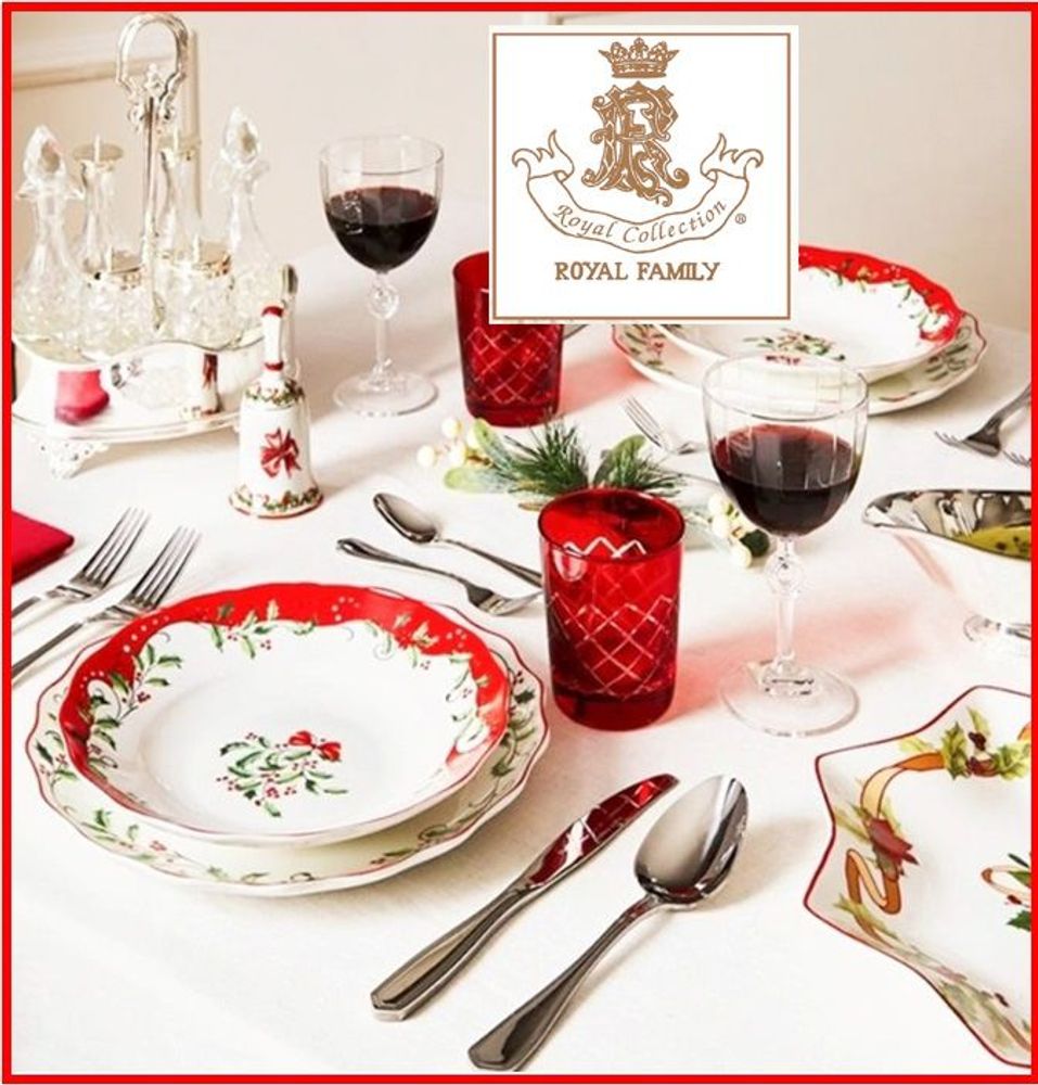Everyday plates - Christmass dinner set - ROYAL FAMILY SRL