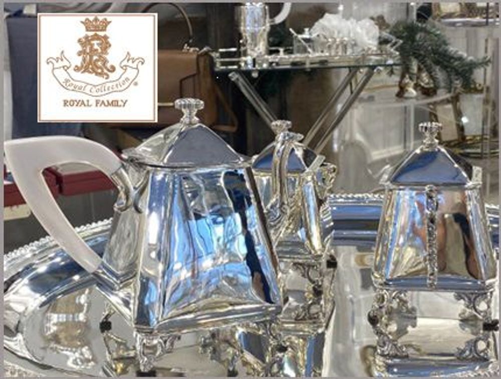 Bowls - Sheffield silver bucket and flutes - ROYAL FAMILY SRL