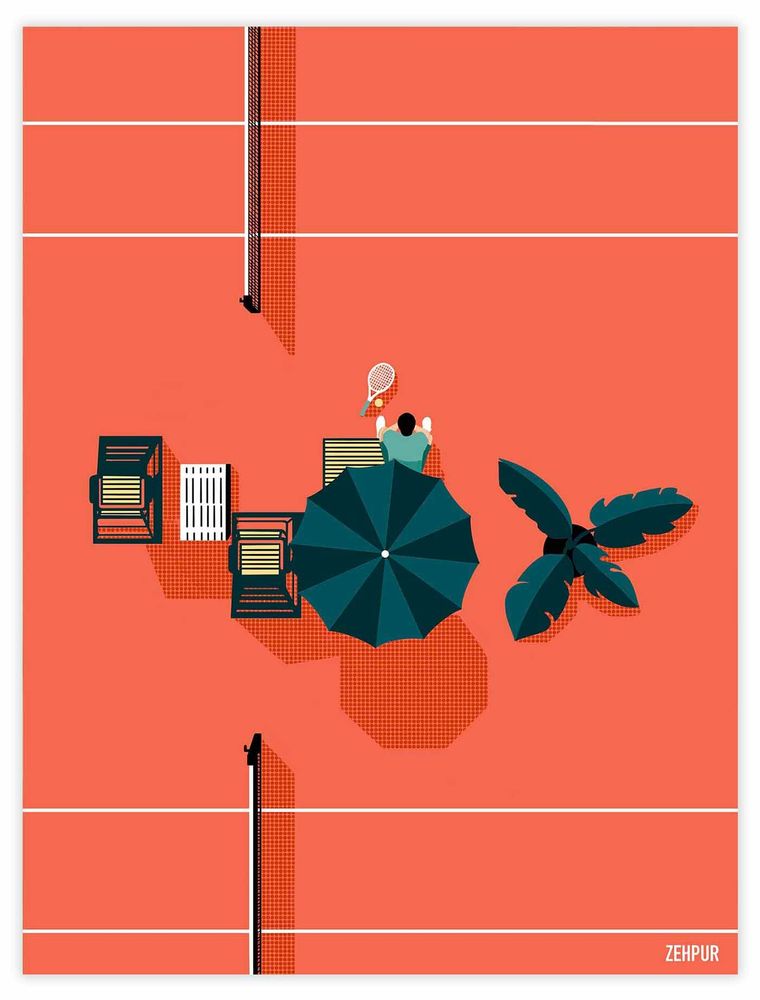 Affiches - Affiche tournoi de tennis | sport - ZEHPUR