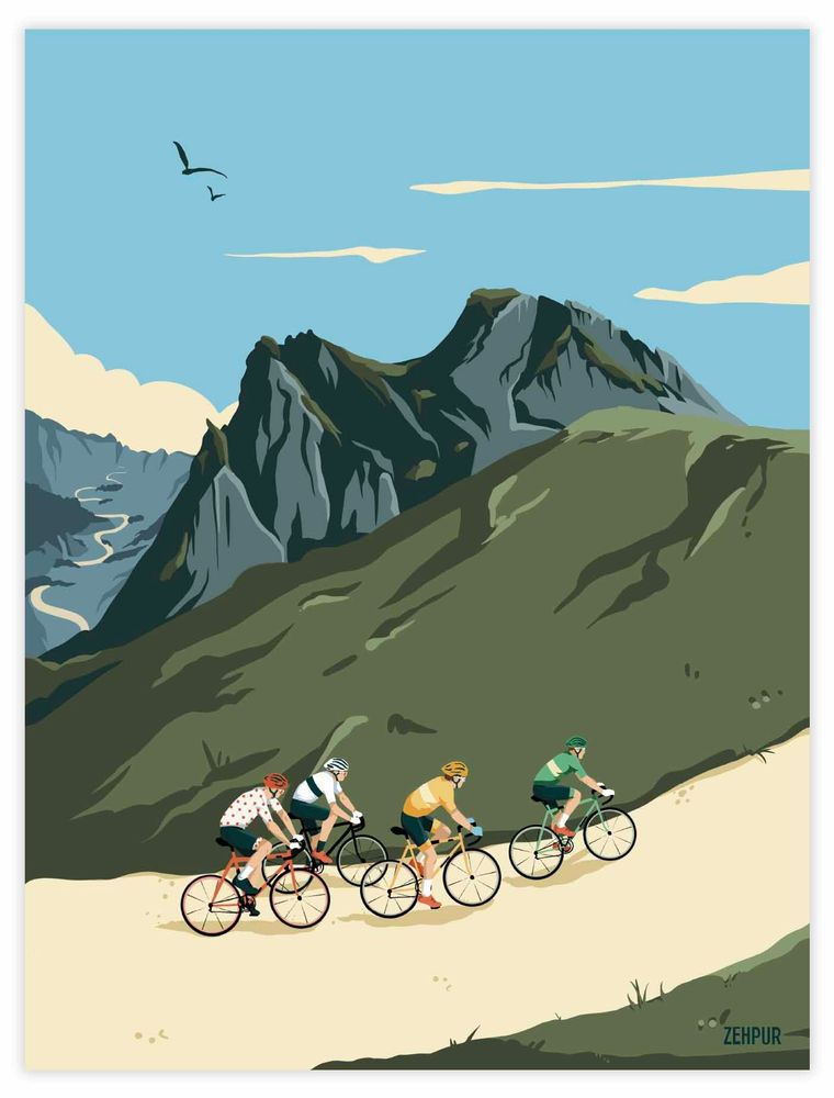 Poster - Cycling | sport poster - ZEHPUR