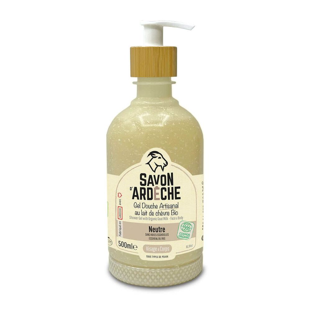 Savons - Gel Douche Artisanal au Lait de Chèvre – Neutre - SAVON D'ARDECHE