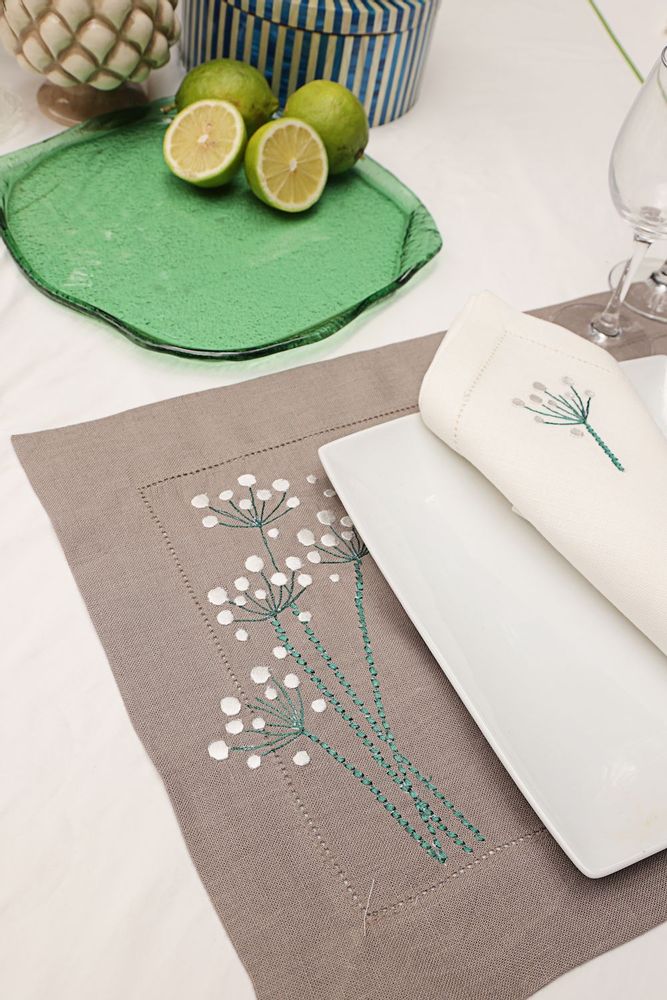 Placemats - Dots Flower Placemat set of 2 - HYA CONCEPT STORE