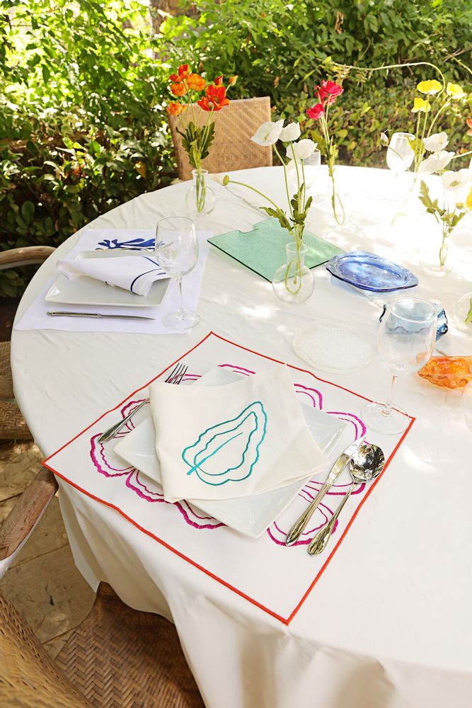 Sets de table - Set de table lavable Big Flower de 2 - HYA CONCEPT STORE