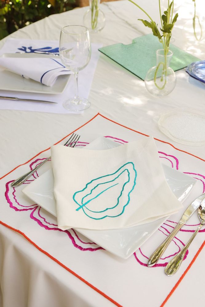 Sets de table - Set de table lavable Big Flower de 2 - HYA CONCEPT STORE