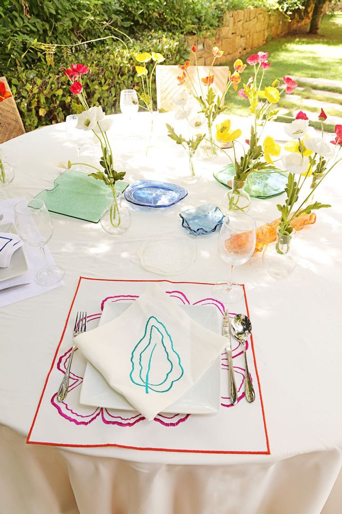 Sets de table - Set de table lavable Big Flower de 2 - HYA CONCEPT STORE