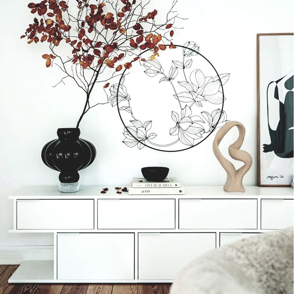 Chambres d'hôtels - DECORATION MURALE - MAGNOLIA 55 CM---- - O'FIL DES RÊVERIES DE NANA