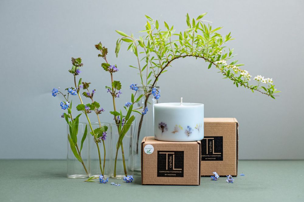Candles - Candle with Eucalyptus Scent - TL CANDLES