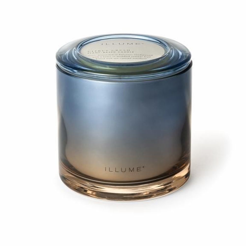 Bougies - Citrus Crush Statement Verre Bougie, Bleu - ILLUME