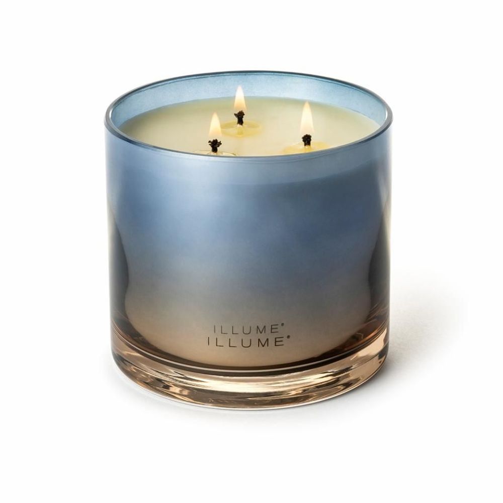 Bougies - Citrus Crush Statement Verre Bougie, Bleu - ILLUME