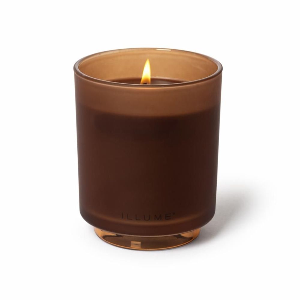 Bougies - Terra Tabac Box Verre Bougie Refill, Marron - ILLUME