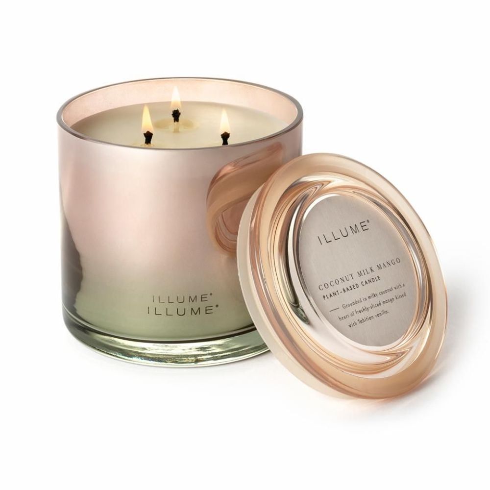 Bougies - Coconut Milk Mango Statement Verre Bougie, Rose - ILLUME