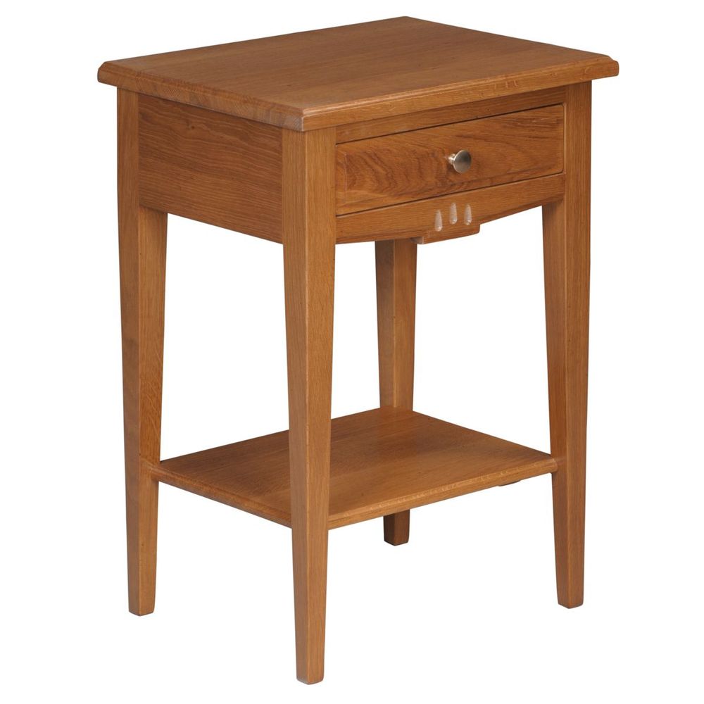 Tables de nuit - Table de nuit avec tiroir en chêne massif - MON PETIT MEUBLE FRANÇAIS