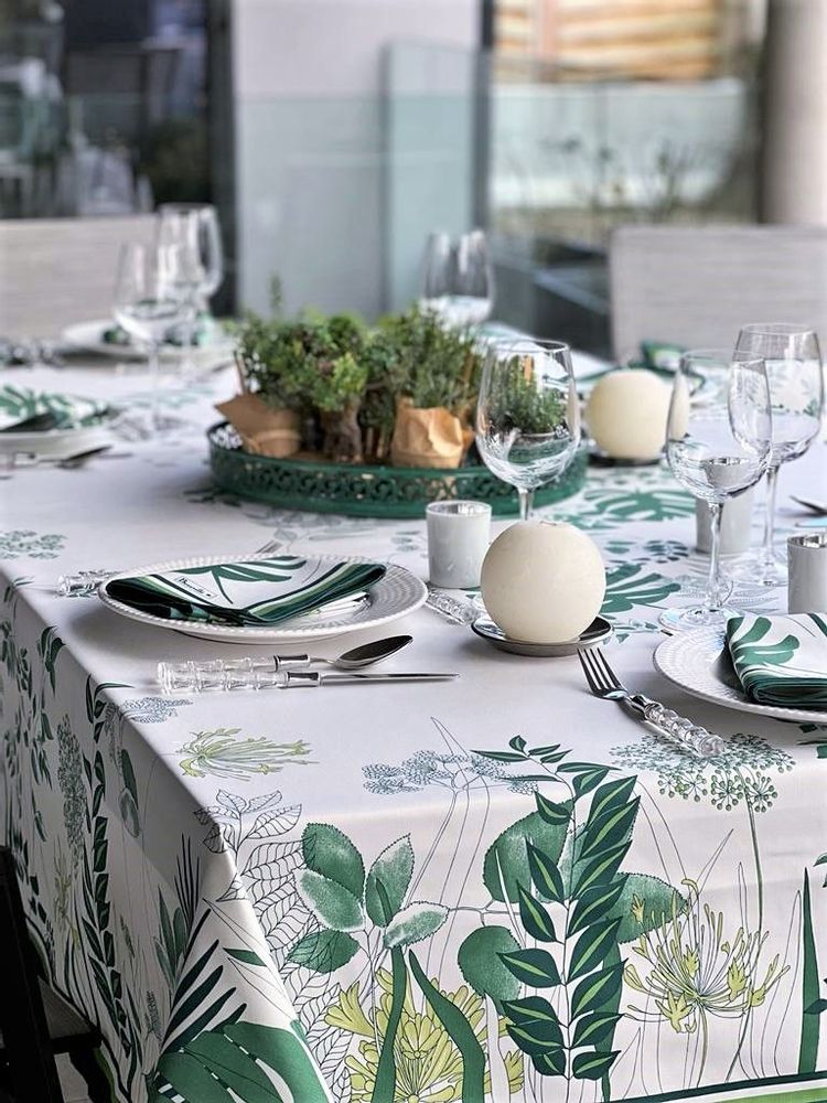 Linge de table textile - Nappe Agapanthes - BEAUVILLÉ