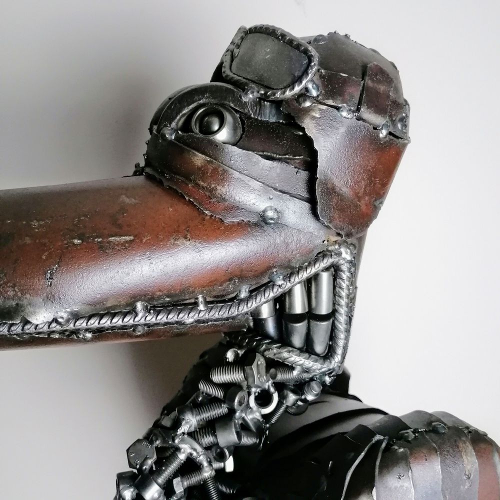 Pièces uniques - sculpture métal Vautour unique et fait main - PACOM-CONCEPT