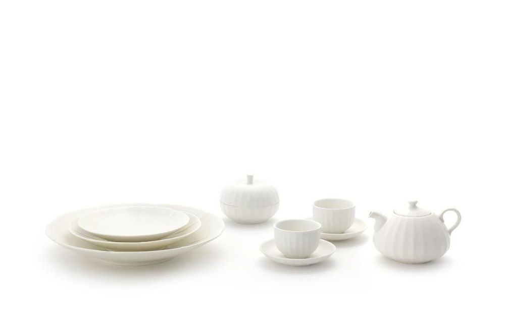 Assiettes au quotidien - [KwangJuyo] Plat oriental à angle fin en forme de melon 25 - K-CERAMIC(LIVING BY SOIL)