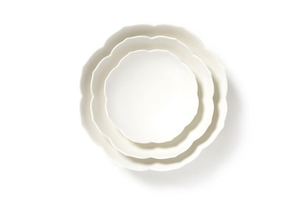Assiettes au quotidien - [KwangJuyo] Plat oriental à angle fin en forme de melon 25 - K-CERAMIC(LIVING BY SOIL)
