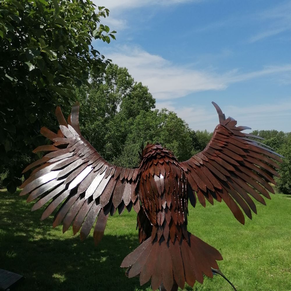 Pièces uniques - sculpture métal aigle œuvre unique - PACOM-CONCEPT