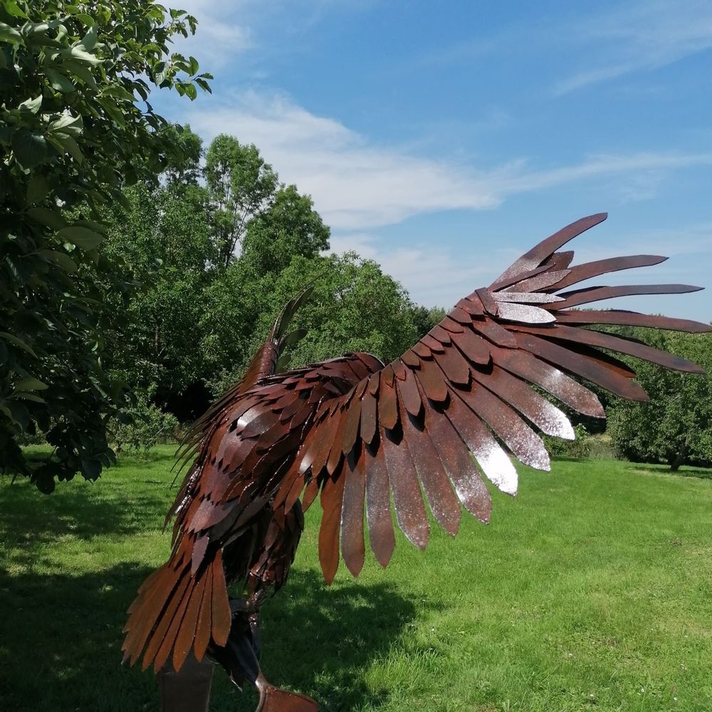 Pièces uniques - sculpture métal aigle œuvre unique - PACOM-CONCEPT