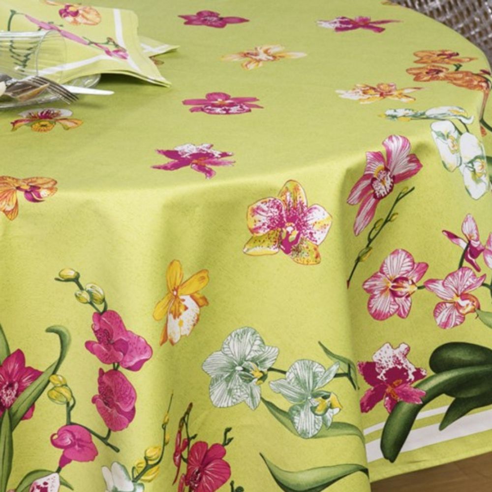 Linge de table textile - Nappe Orchidées - BEAUVILLÉ