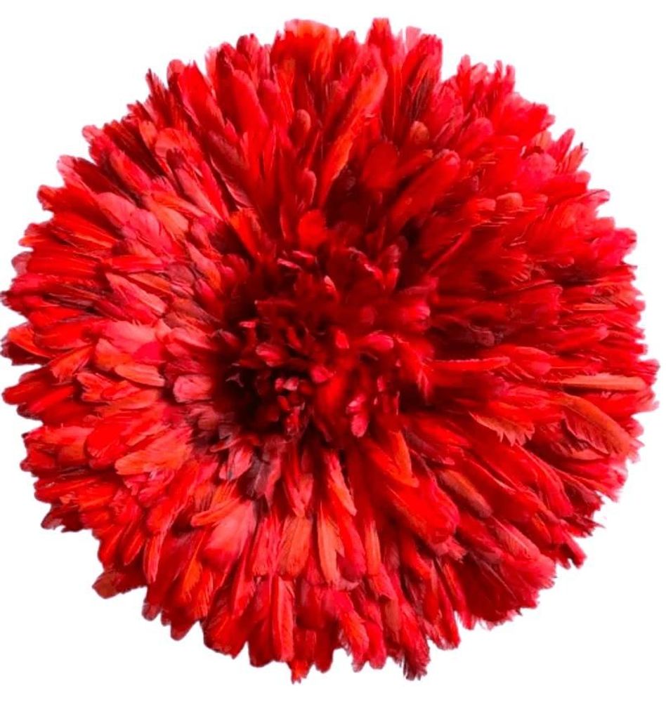 Pièces uniques - Juju hat camerounais rouge - "Babadjou" - LA CASE DE NOUDET