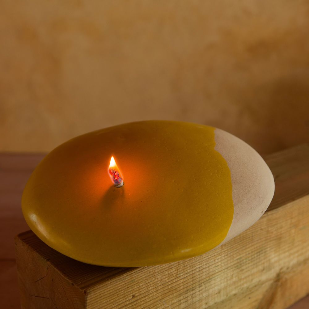 Objets de décoration - Coffre-fort à messages - COCON "Djaune tonic" - MOMENT CÉRAMIQUE