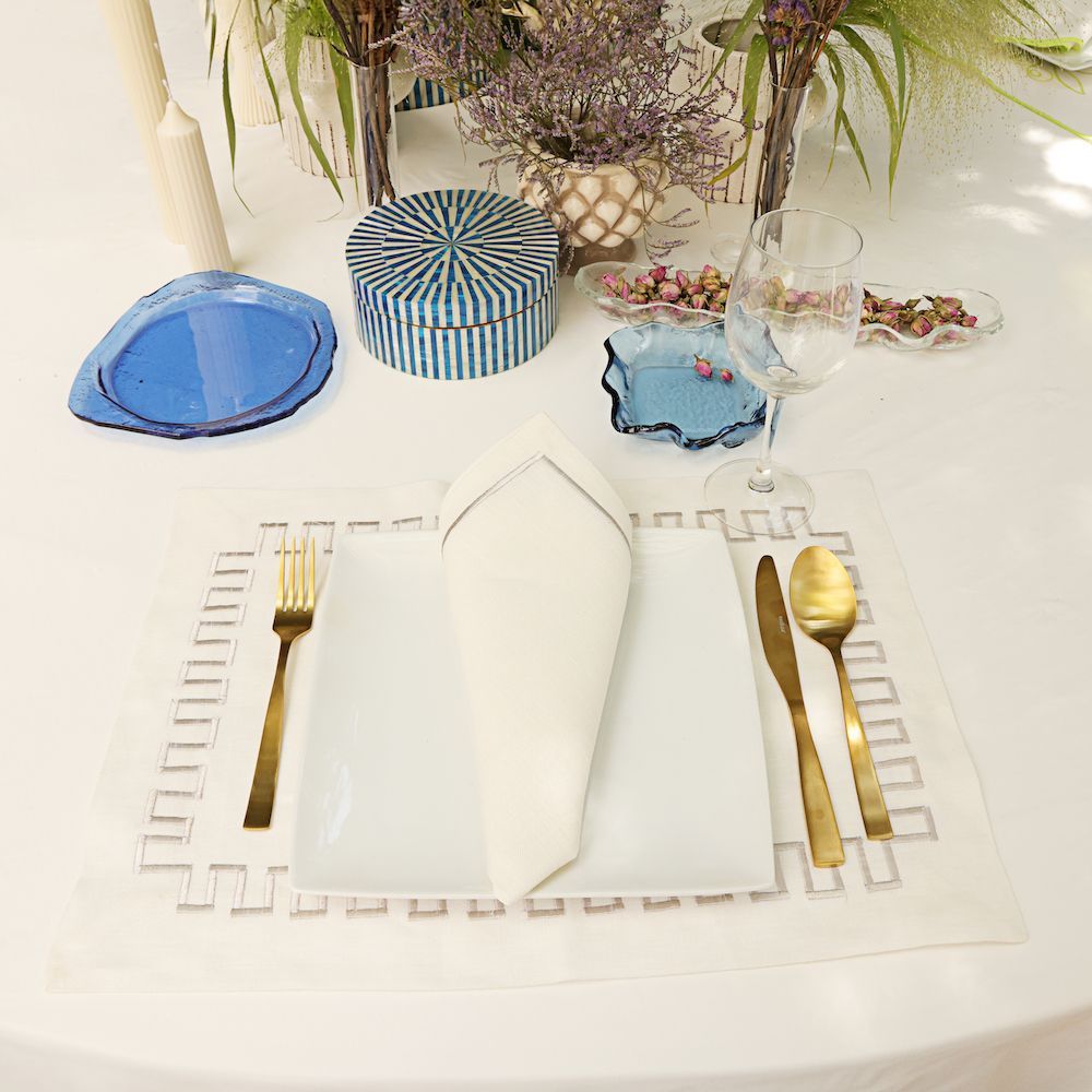 Placemats - Aztec Blue Placemat set of 2 - HYA CONCEPT STORE