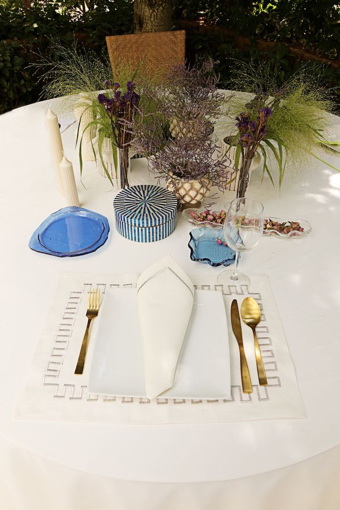 Placemats - Aztec Blue Placemat set of 2 - HYA CONCEPT STORE