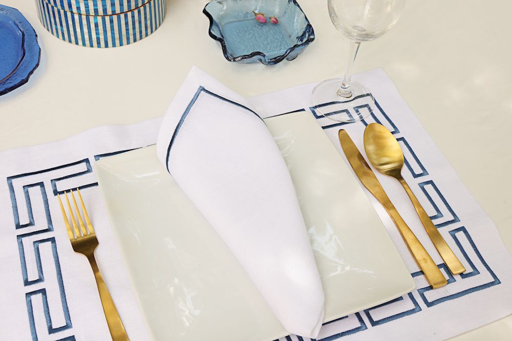 Placemats - Aztec Blue Placemat set of 2 - HYA CONCEPT STORE