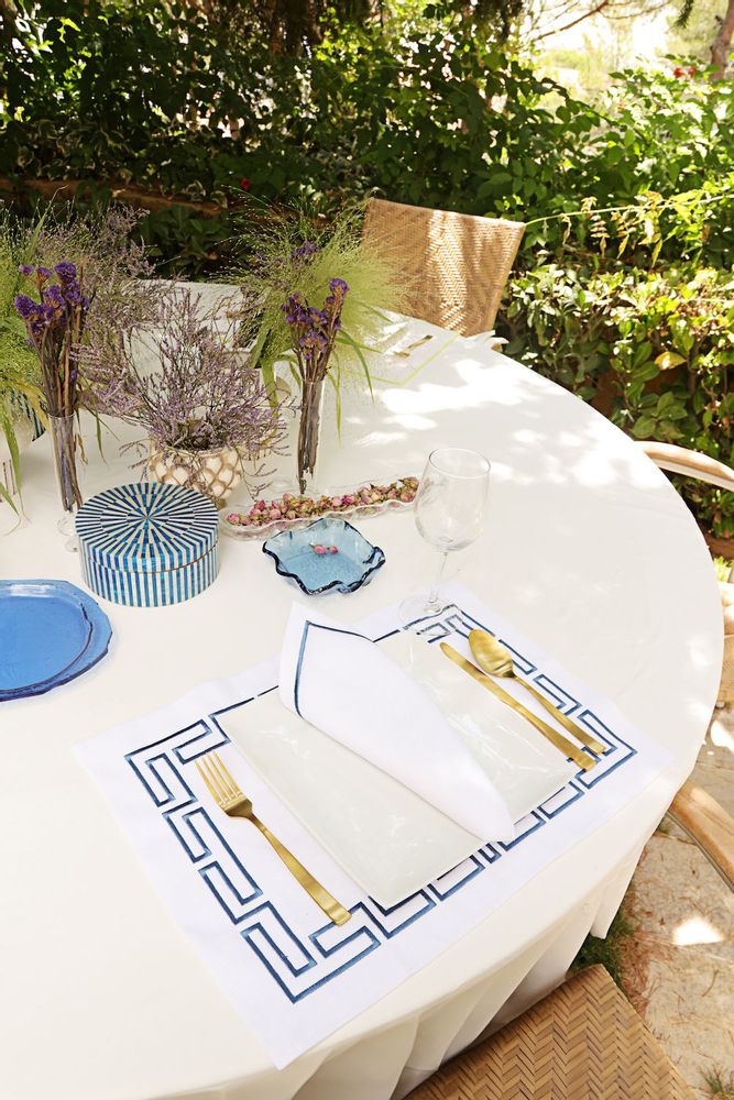 Placemats - Aztec Blue Placemat set of 2 - HYA CONCEPT STORE