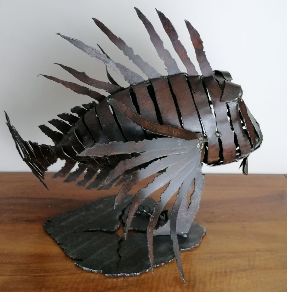 Unique pieces - lion fish metal sculpture - PACOM-CONCEPT