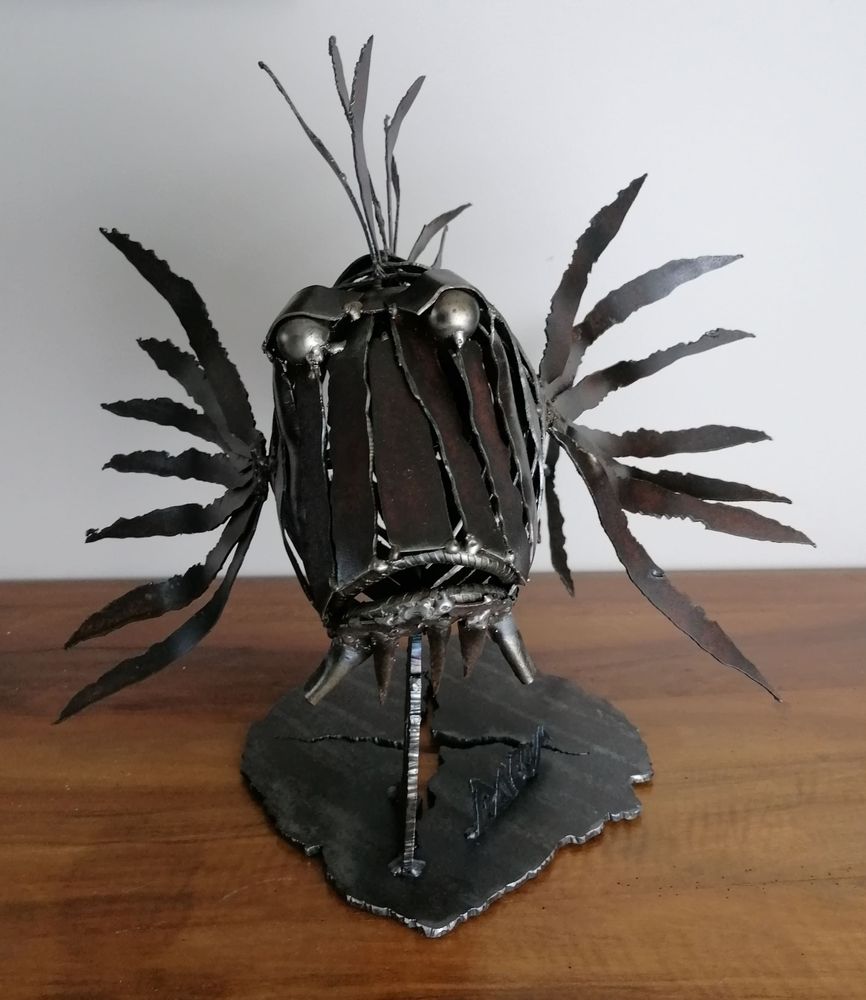 Unique pieces - lion fish metal sculpture - PACOM-CONCEPT